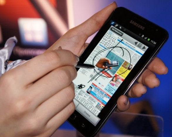Samsung Galaxy Note в руках Samsung Galaxy Note в руках