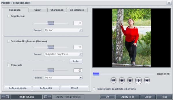 Улучшение качества фотографий в PhotoStory on CD & DVD
