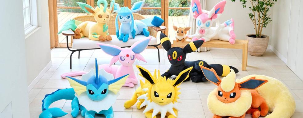 «Собери их всех!»: Pokemon Company выпустит полноразмерные и плюшевые версии всех «Ивилюций»