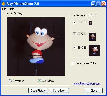 Рабочее окно Easy Picture2Icon