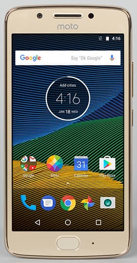 Обзор смартфона Moto G5