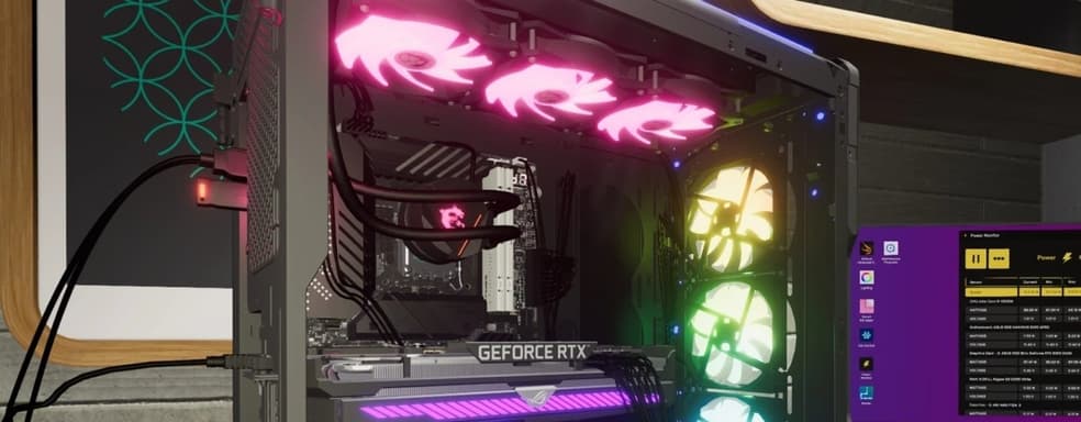 В PC Building Simulator 2 добавил 3DMark. Теперь можно тестировать виртуальные ПК