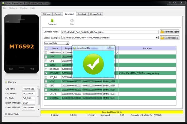 Операционная система планшетофона Coolpad Halo