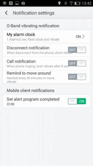 Скриншот приложения Oppo O-Band Скриншот приложения Oppo O-Band
