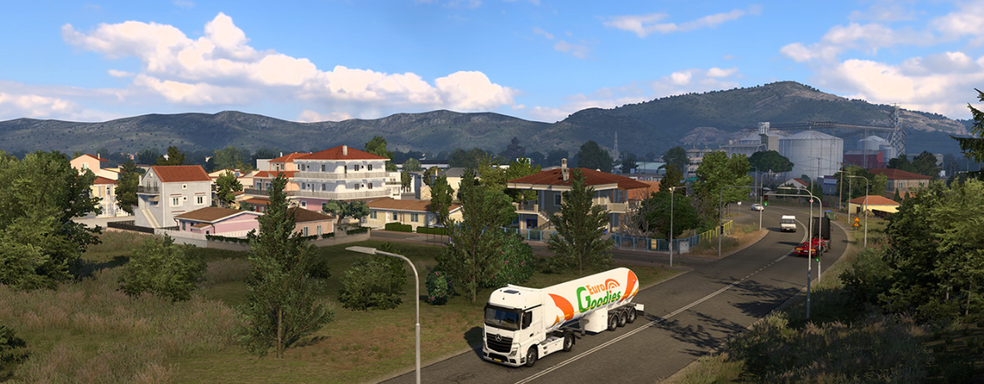 Город Трикала в Euro Truck Simulator 2 не для дальнобойщиков. Новые скриншоты дополнения про Грецию
