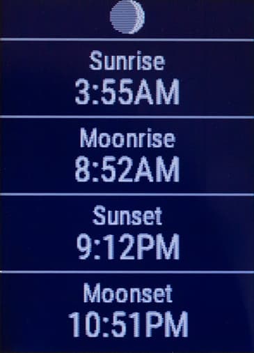 Снимок экрана Garmin vivoactive HR Снимок экрана Garmin vivoactive HR