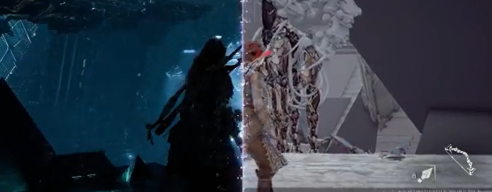 This is what Horizon Forbidden West looked like during development. The game's authors showed what they observed in the process