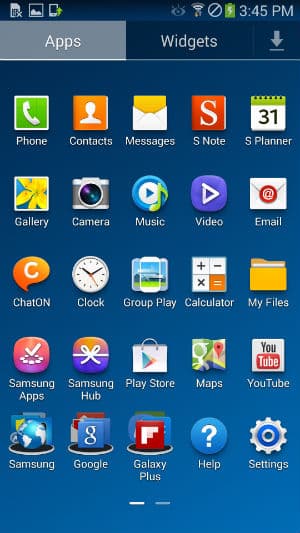 Скриншот Samsung Galaxy Round