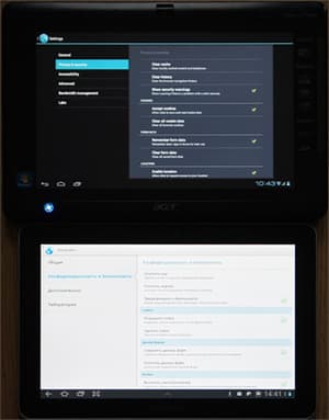 настройки браузера в Android 4.0 и 3.0
