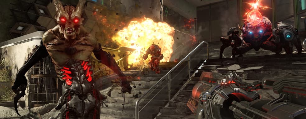 Видеосравнение графики Doom Eternal и Doom 2016