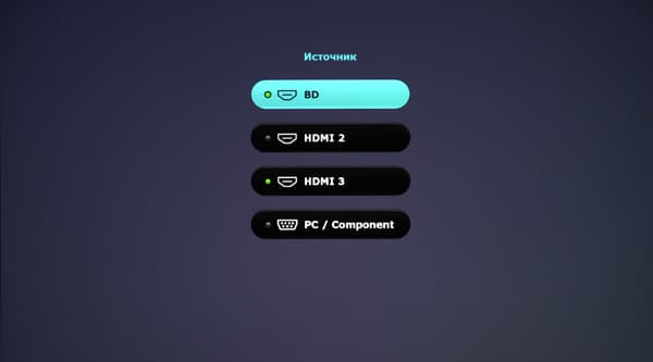 DLP-проектор BenQ CH100, меню