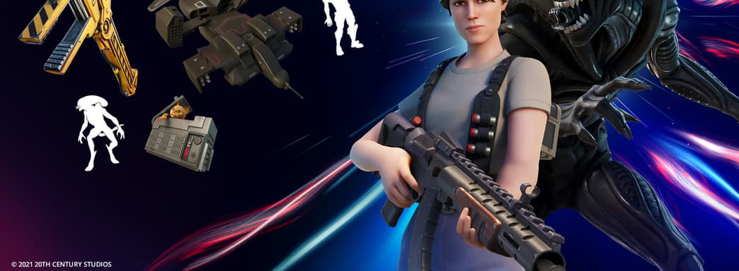 Рипли и Ксеноморф из «Чужого» забрели в Fortnite
