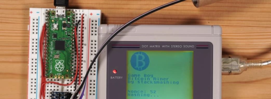 Один биткойн в несколько триллионов лет. Game Boy превратился в майнера криптовалюты