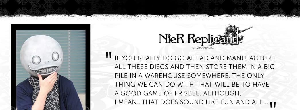 Йоко Таро не сомневается в провале NieR Replicant Ver. 1.22474487139