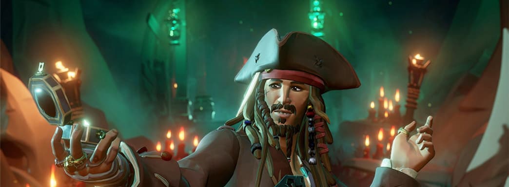 Капитан Джек Воробей в Sea of Thieves. Показано первое игровое видео кроссовера Disney и Microsoft