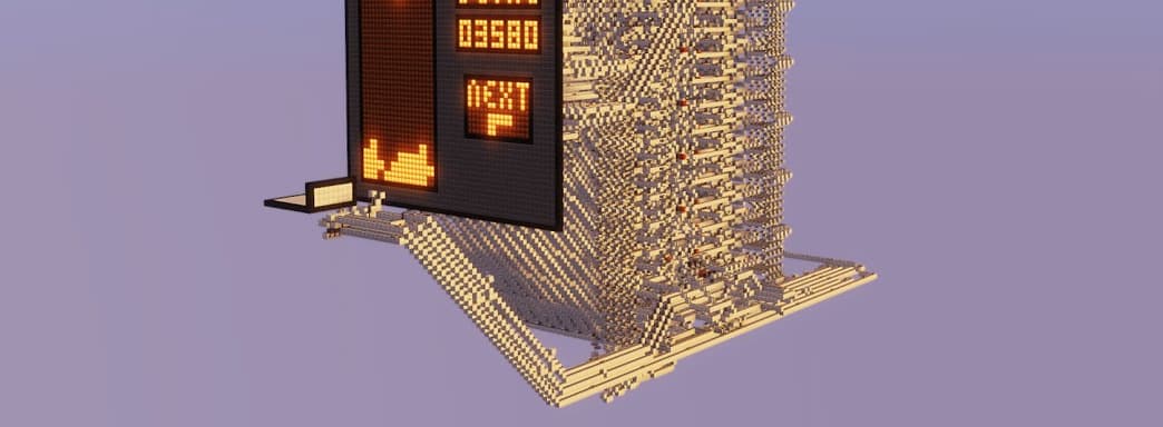 В Minecraft построили работающий «Тетрис»
