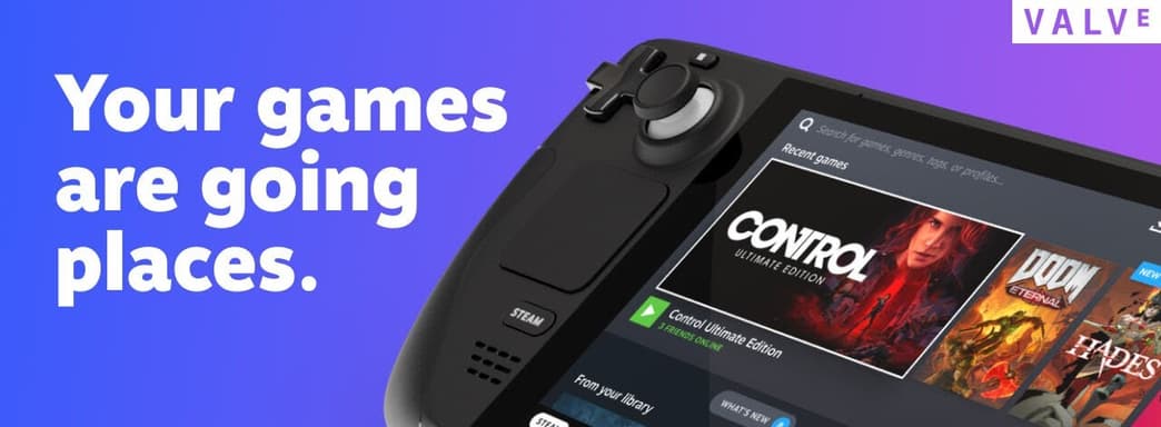 Первая официальная реклама Steam Deck от Valve. Есть русские субтитры