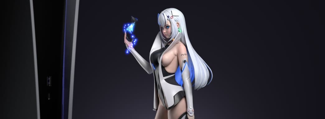 Открылся предзаказ на фигурку PS5-тян c док-станцией для DualSense за 24 тысячи рублей