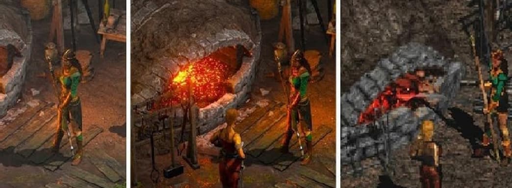 Видео сравнение графики Diablo 2 Resurrected на минималках, максималках и в классическом режиме