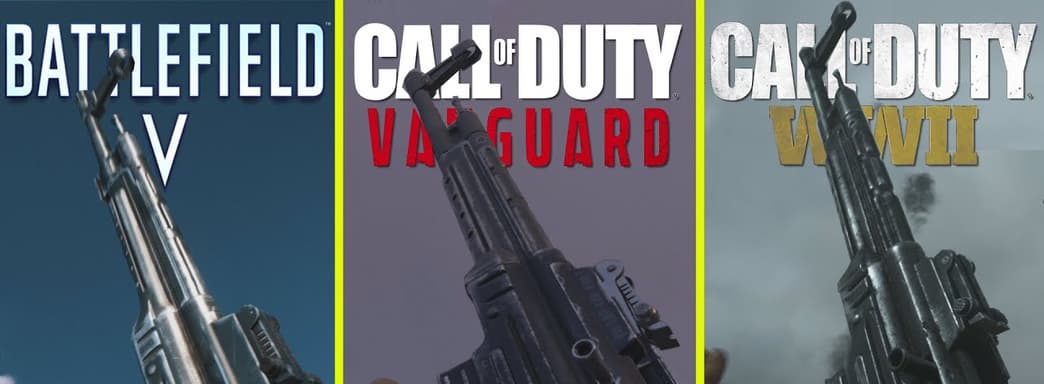 Видео сравнение оружия в Call of Duty: Vanguard, Battlefield 5 и Call of Duty WWII