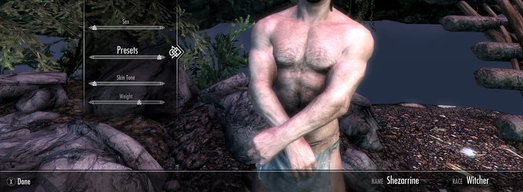 Ведьмак появился в Skyrim. Фанат добавил новую расу