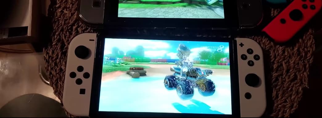 Nintendo Switch OLED vs. Nintendo Switch. Прямое сравнение экранов двух консолей