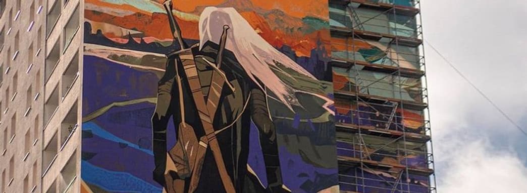 Ведьмак ростом в 26 этажей. В Польше рисуют огромный мурал с изображением героя