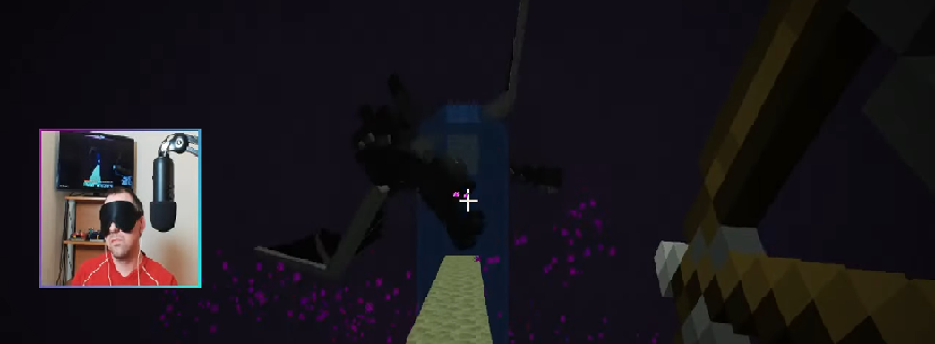 Minecraft прошли с закрытыми глазами и без аудиопомощи всего за 33 минуты