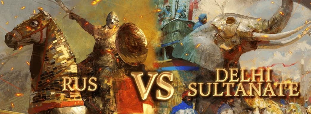 Россия против Делийского султаната. Показаны 40 минут игрового процесса Age of Empires 4