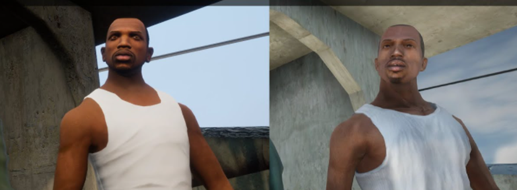 В GTA San Andreas улучшили графику с помощью мода и сравнили с официальным ремастером от Rockstar