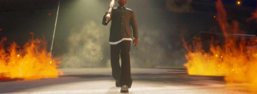 СиДжей в огне и другие скриншоты Grand Theft Auto: The Trilogy