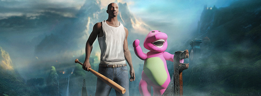 Создатель God of War настолько восхищён превращением Кратоса в СиДжея из GTA San Andreas, что назвал работу «Совершенством»