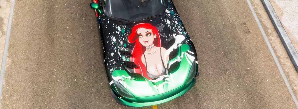 Игрок обклеил свою машину в Forza Horizon 5 стикерами с девушками и получил за это бан почти на 8 тысяч лет