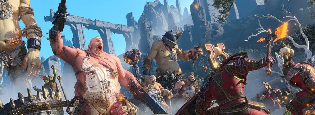 Огры бьются с демонами бога битвы и насилия Кхорна в новом ролике Total War: Warhammer 3
