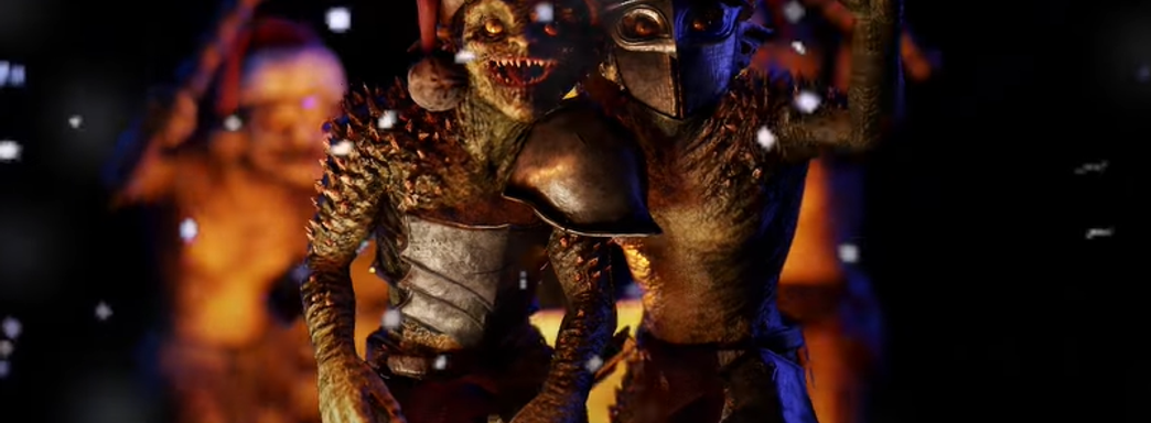 Гоблины из ремейка первой «Готики» поздравляют с наступающим Новым годом. Разработчики представили обновлённых монстров