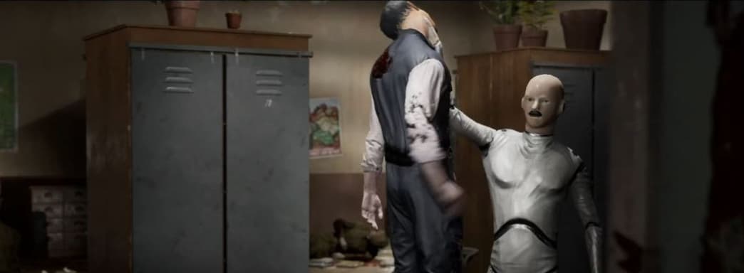 Усатый робот душит человека в новом трейлере Atomic Heart