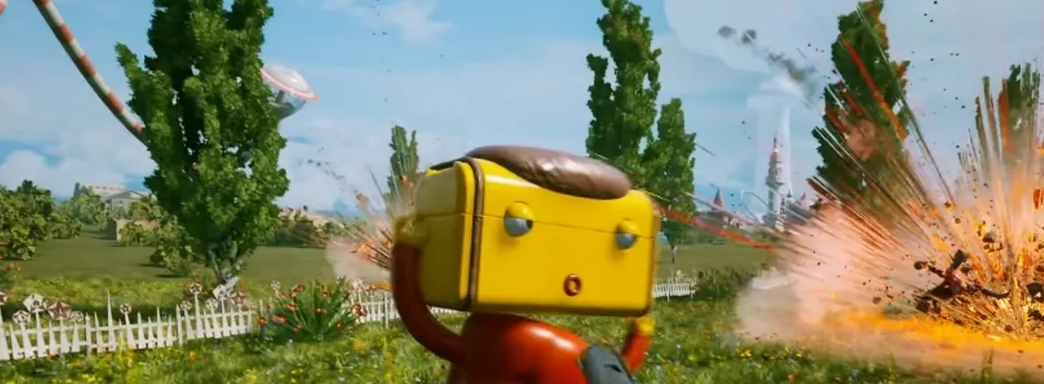 Разработчики Atomic Heart показали геймплей с топором и ёлками