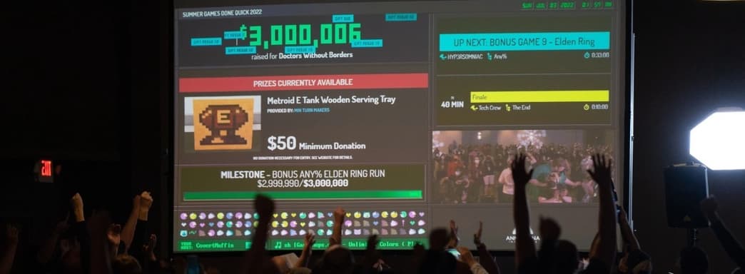 На Summer Games Done Quick 2022 собрано более 3 миллионов долларов на благотворительность