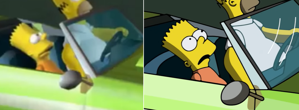 Ремастер The Simpsons Hit And Run приблизился по качеству визуала к мультсериалу Симпсоны