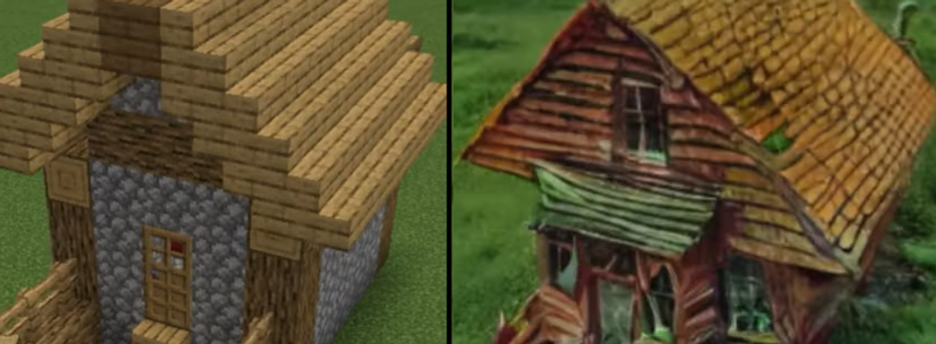 Блогер оживил постройки в Minecraft с помощью нейросети Stable Diffusion. Современные технологи для создания прекрасного