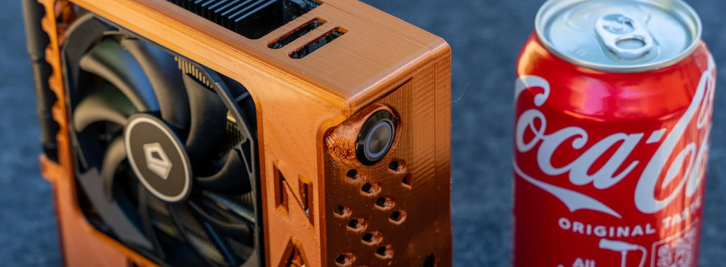 Энтузиаст собрал ПК размером с банку газировки. Он способен запустить Cyberpunk 2077