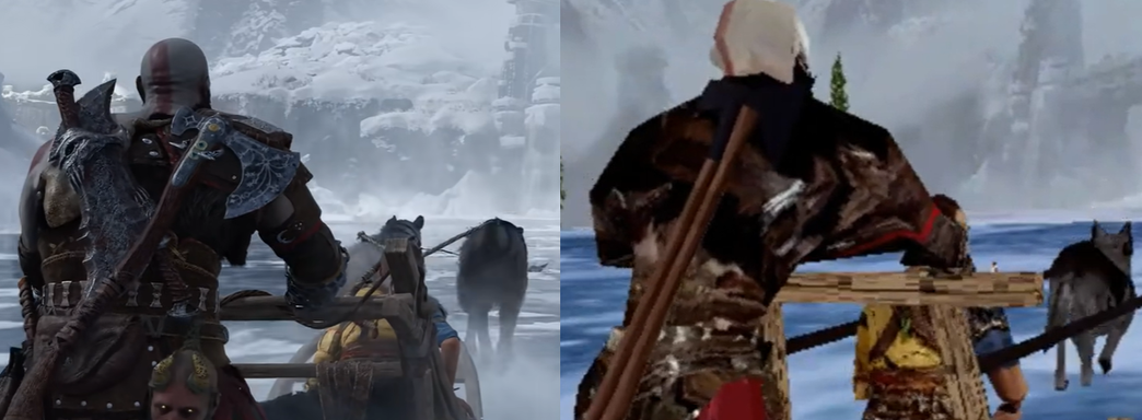 Графику God of War Ragnarok занизили на несколько поколений. Новинку представили на PlayStation 1