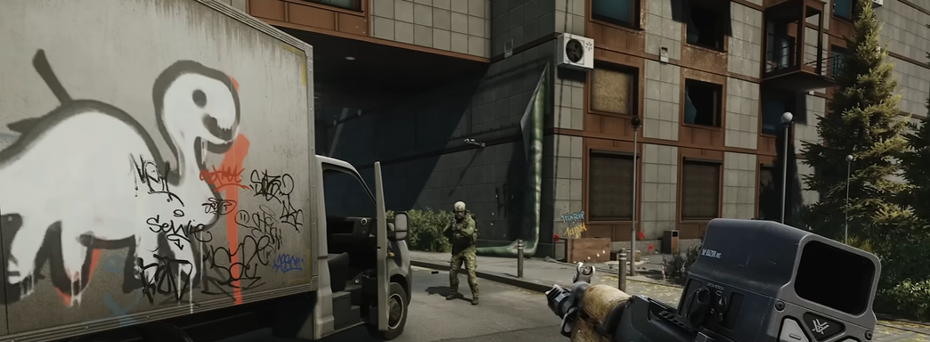 Улицы Таркова в трейлере Escape from Tarkov. Демонстрация крупного обновления с неудачным броском гранаты