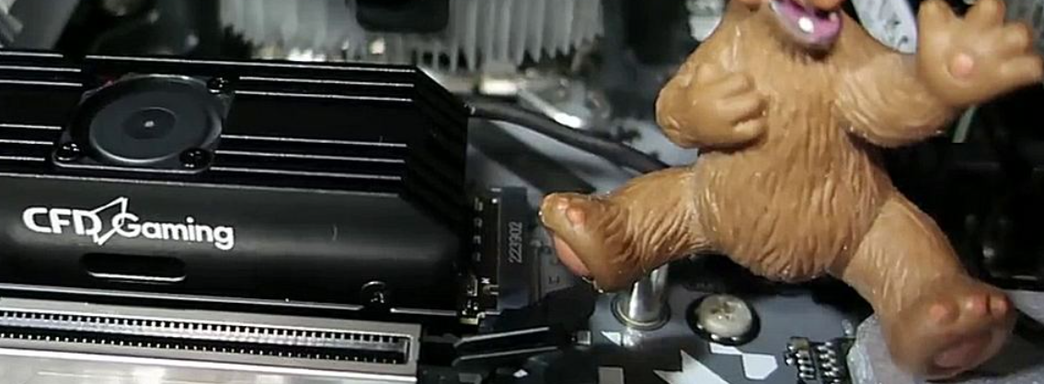 Первый NVMe SSD с вентилятором периодически шумит