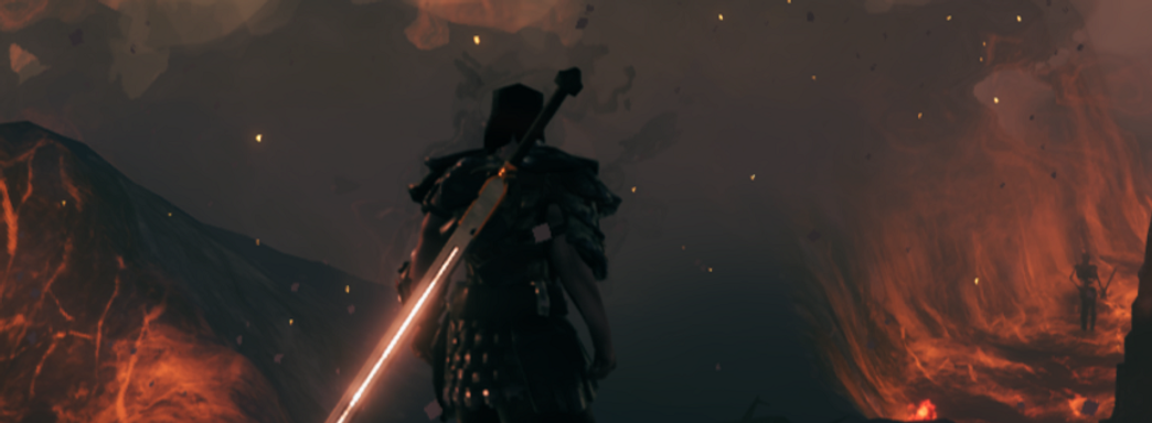 Новый биом Valheim. Пепловые земли во всей красе