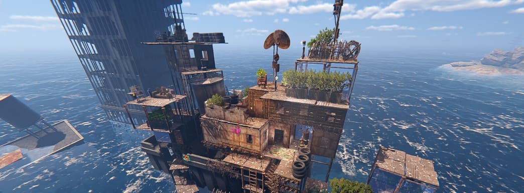 Знакомимся с геймплеем выживания Sunkenland. Это игра по мотивам «Водного мира»