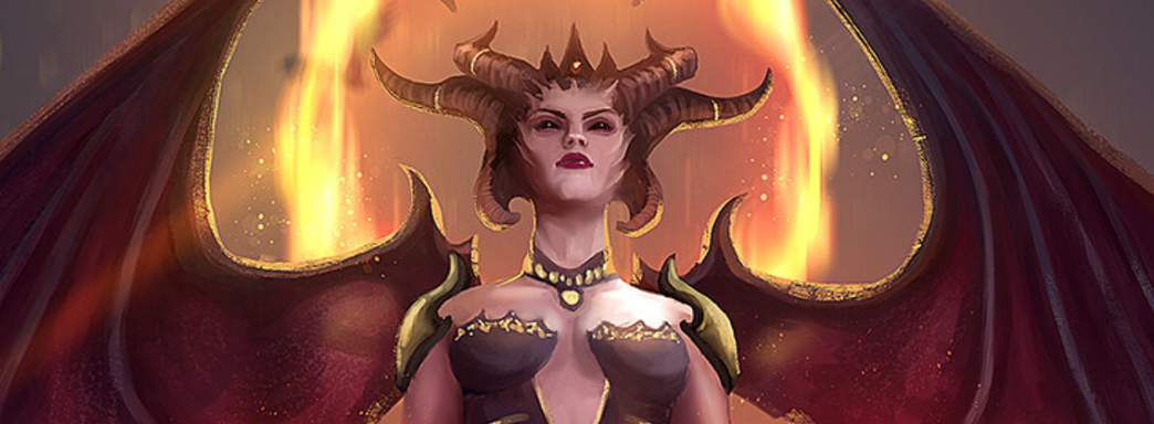 Реклама Diablo 4 возмутила активистку. Рогатая женщина с баннера вызывает кошмары и унижает город