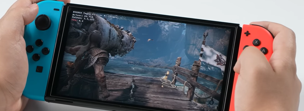 Nintendo Switch превратили в Steam Deck. Тесты God of War, GTA 5, Genshin Impact и эмулятора Switch и PS Vita