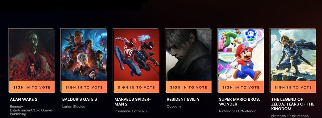 Игры для Xbox номинировали на звание «Игра года» за 10 лет The Game Awards всего дважды