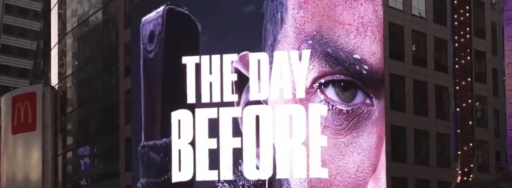 «Откуда деньги?» The Day Before рекламируют на Таймс-Сквер в Нью-Йорке